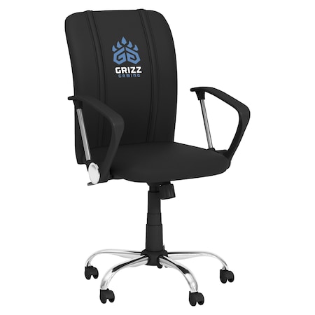 Dreamseat Curve Task Chair with Memphis Grizz Gaming Logo XZOCCURVE-PSNBA32105